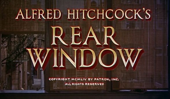 Title card for “Rear Window” (1954)