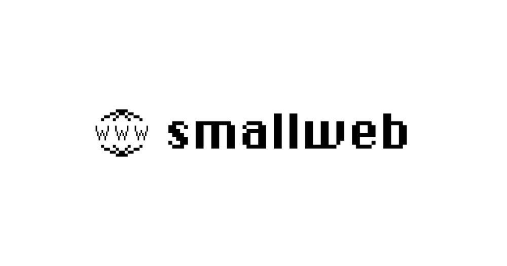 banner with the smallweb logo and "smallweb" text next to it 