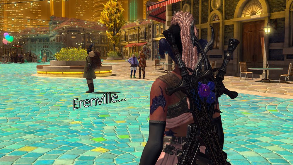 Avalan sees Erenville standing by himself, seemingly staring off into space.