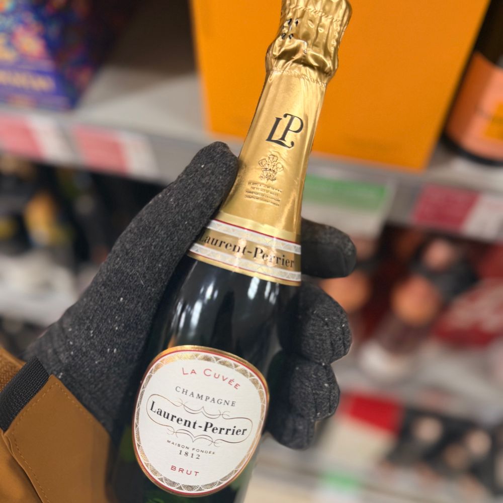 A bottle of champagne 