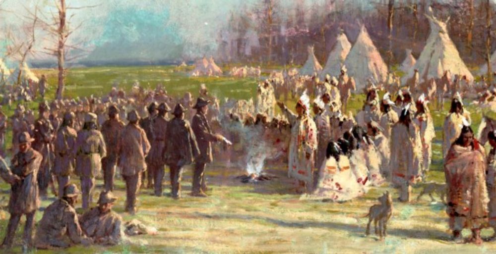 The 1833 Treaty of Chicago forced Native Americans off their land, but legal disputes continued for years