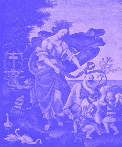Painting of programmer trying to hand code a website in html and css, while also tending to her two two-year-olds, by Filippino Lippi, 2025