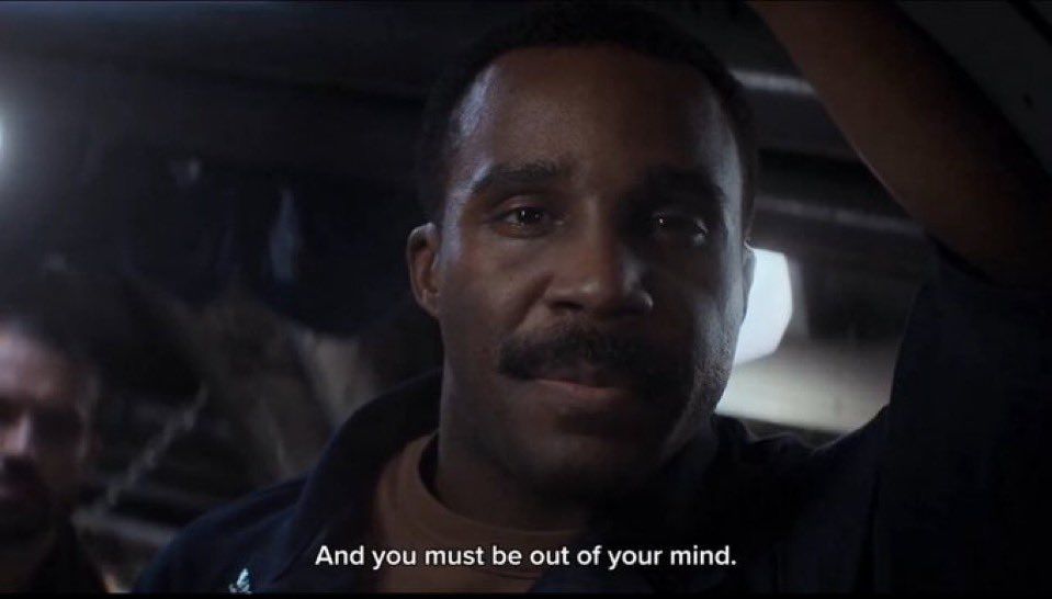 You must be out of your mind - says a handsome man in mission impossible 