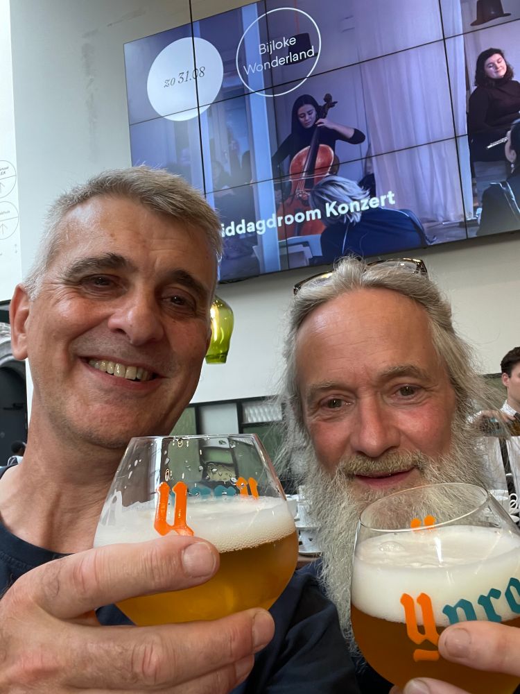 Malcolm Bennett catching up with Tom Beeckman, one of the driving forces behind ICAR