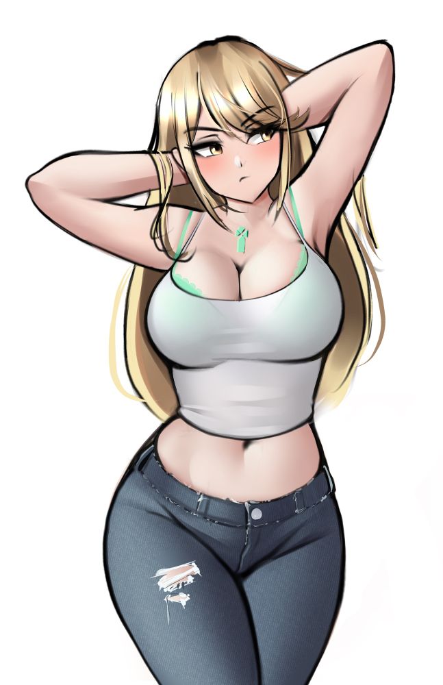 casual Mythra fan art by jackarydraws