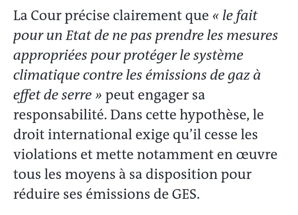 Capture d'écran du 3e parragraphe de l'article
