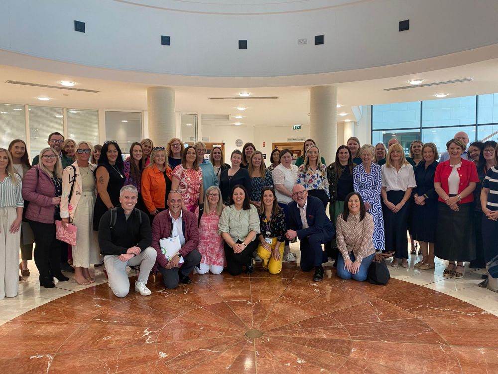 Picture of social workers who completed the course