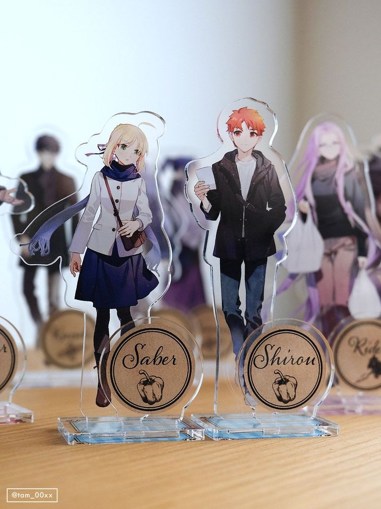 士郎とセイバーのアクリルスタンド