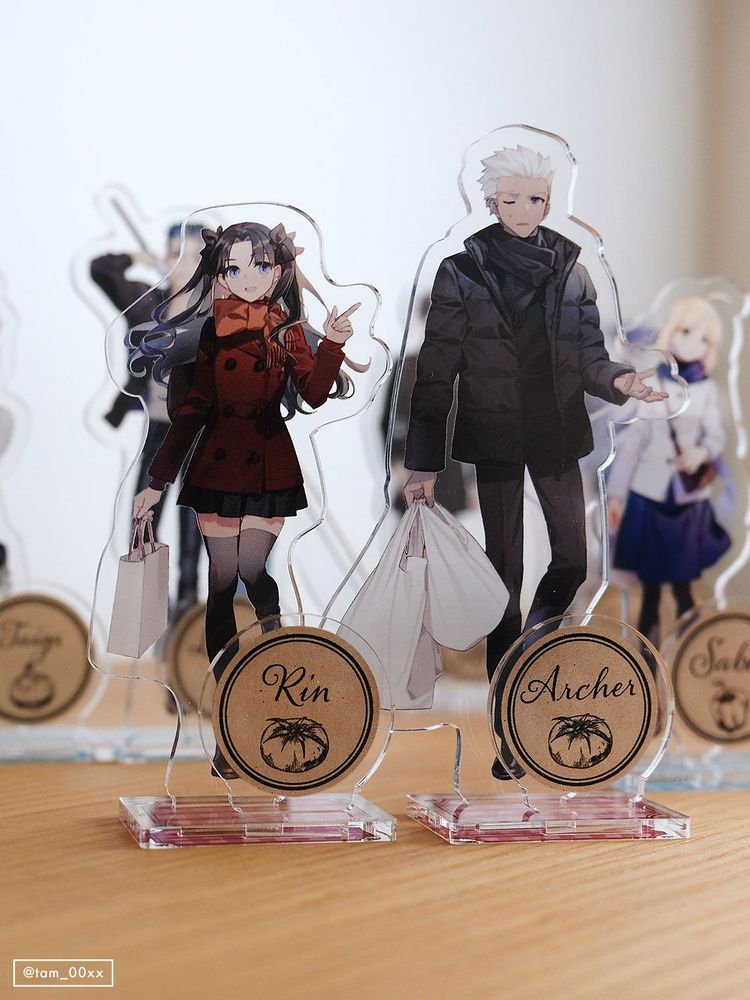 凛とアーチャーのアクリルスタンド