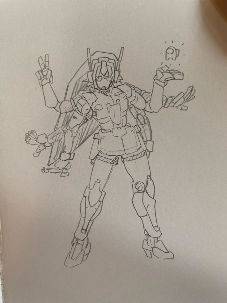 An image of a certain multi armed creature but as a mecha