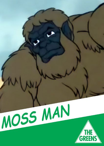 Moss Man as a Greens candidate