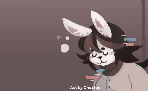 A de-saturated snippet of Vally sleeping. Credited to my channel artist Chariba.