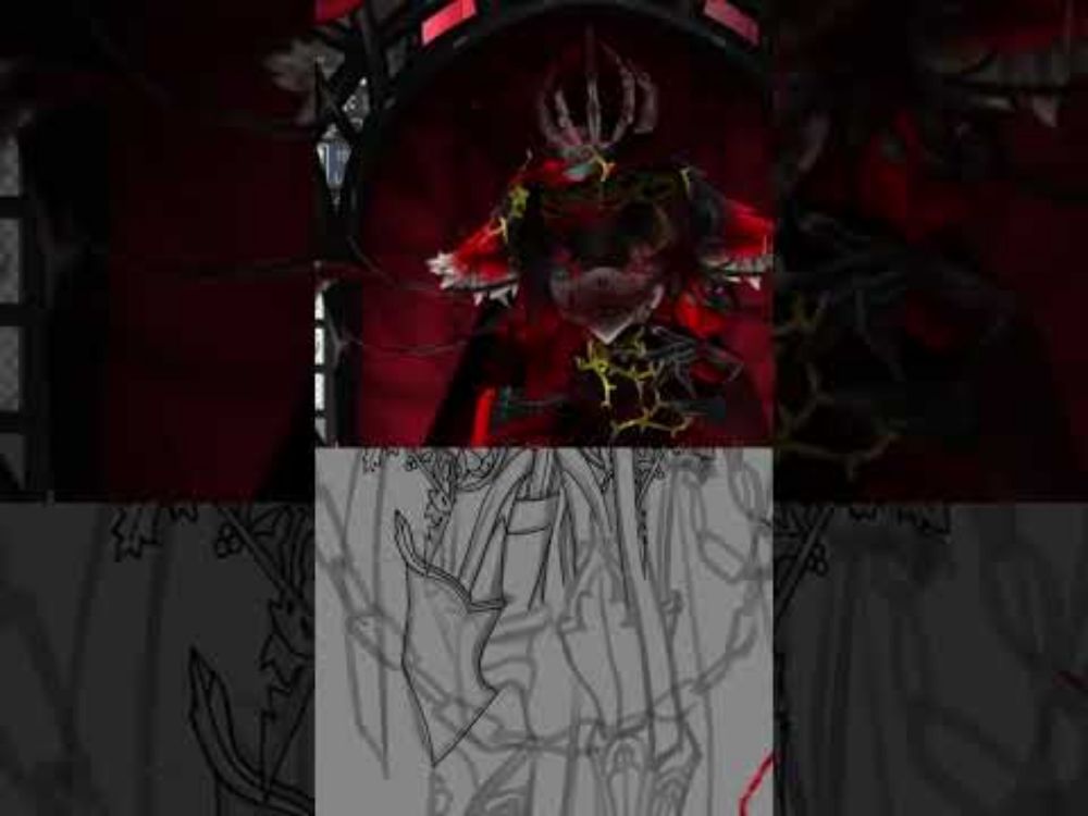 Oh noooo don't kill me miss Eldritch Death Goddess! #artfight2025