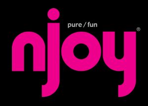 The logo of njoy, a brand of sex toy