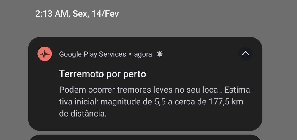 alerta de terremoto em SP