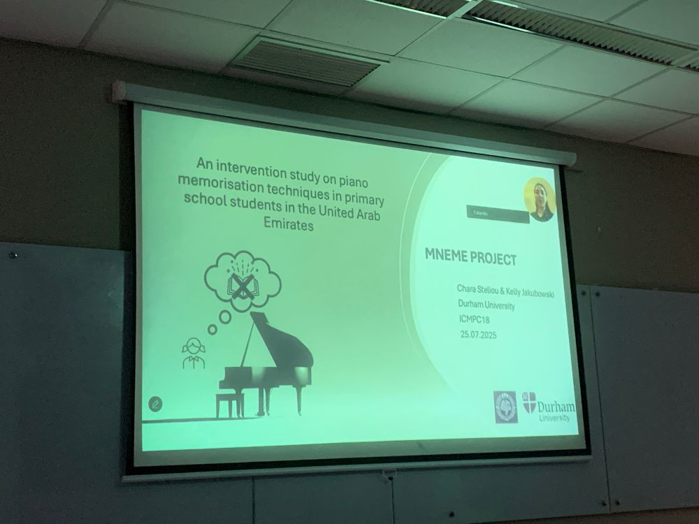 Chara presenting online at ICMPC18 in São Paulo 