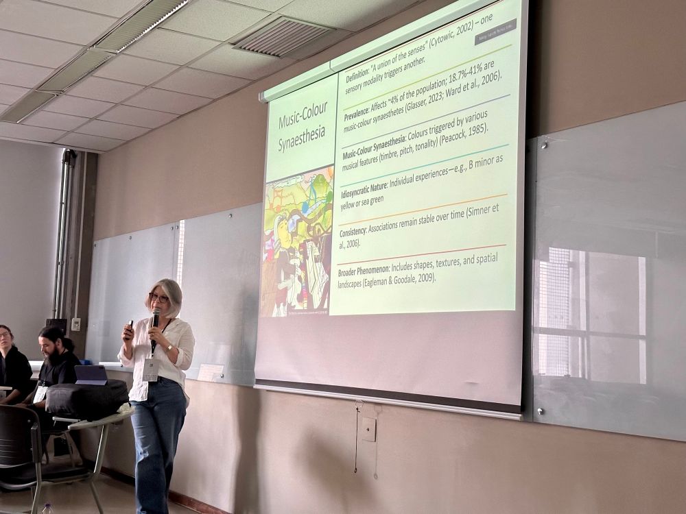 Dr. Caroline Curwen presenting at ICMPC18 in São Paulo 