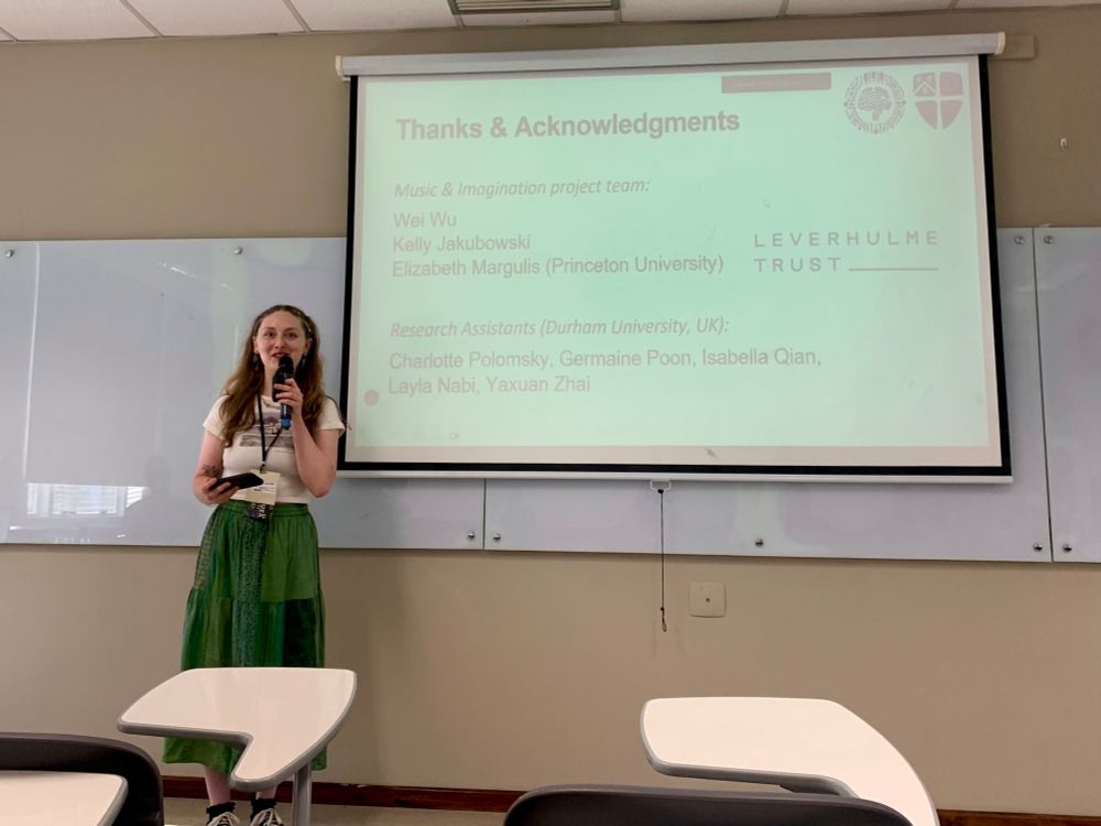 Hazel presenting at ICMPC18 in São Paulo 