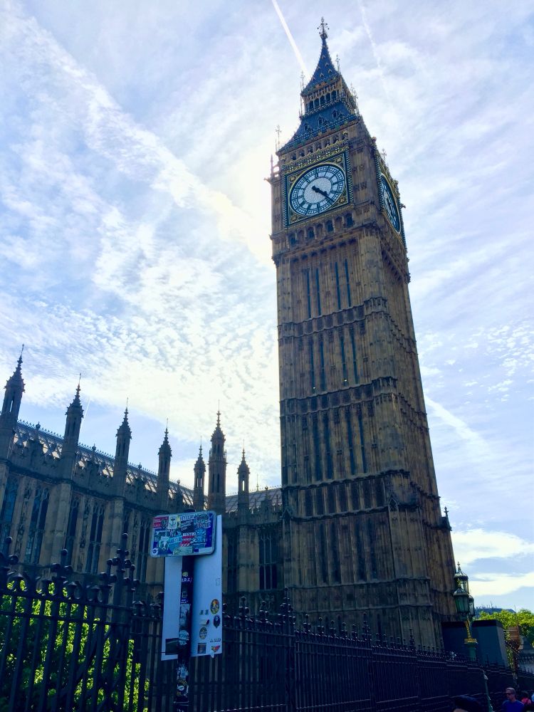 An obligatory photo of Big Ben (yes, actually the Elizabeth Tower, don’t @ me) from a walk we took on our first day living in London ten years ago.