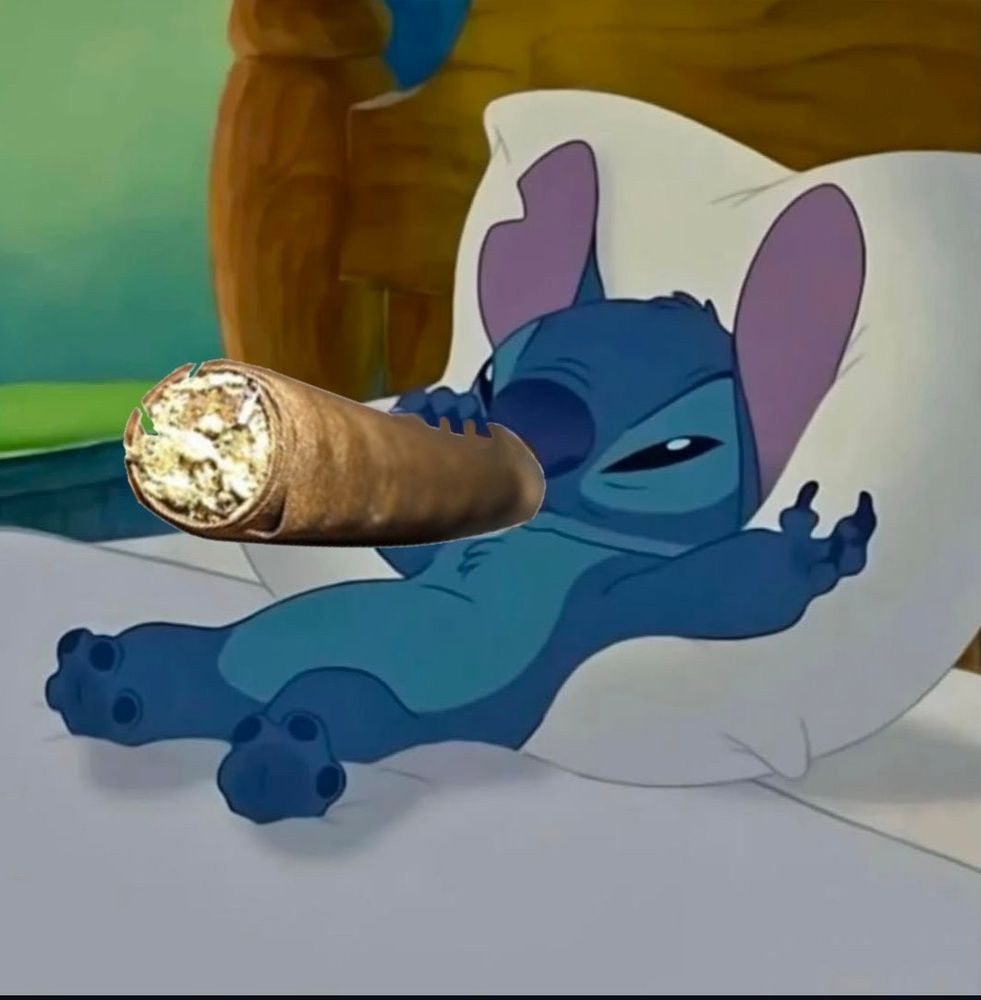 Stich with a Blunt just like me in a minute 