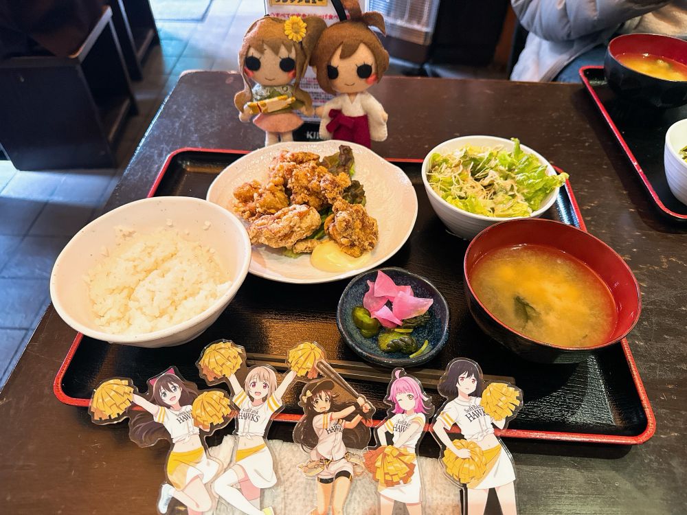 からーげ定食、マヨ付き、大根おろし抜き、半ライス