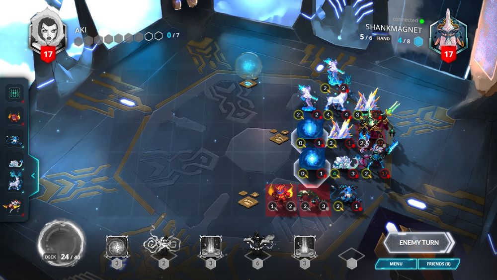 相手を追い詰めた図