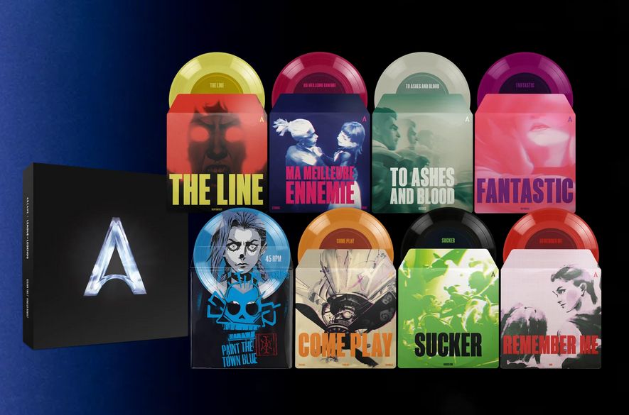 Arcane season 2 soundtrack on vinyl as singles. The songs are: the line, ma meilleure ennemie, to ashes and blood, fantastic, paint the town blue, come play, sucker and remember me. All in different colors.