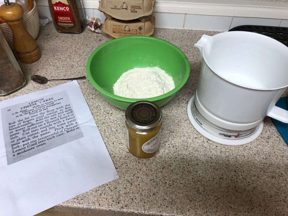Ingredients all lined up before starting