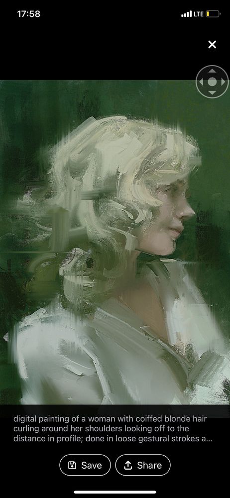alt text of han.olliver.bsky's art with the alt text "digital painting of a woman with coiffed blonde hair"