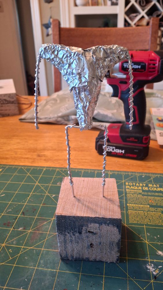 Wire armature with *foil*