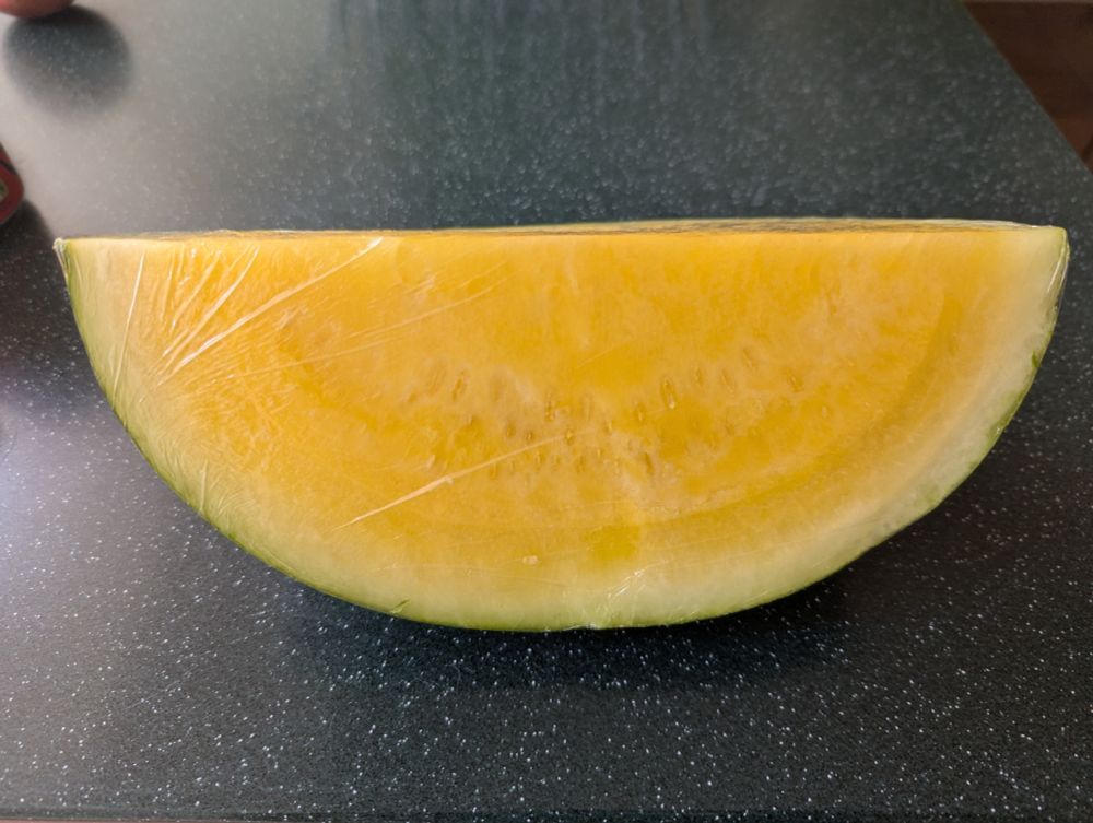 A yellow watermelon