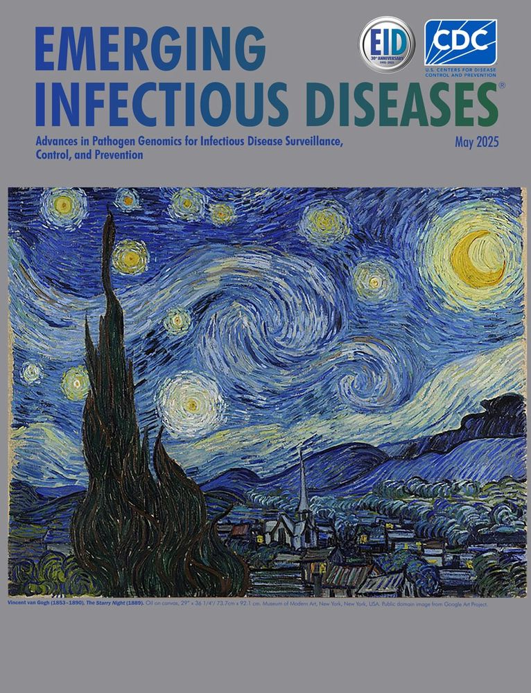 Cover of Emerging Infectious Diseases journal. https://wwwnc.cdc.gov/eid/articles/issue/31/13/table-of-contents