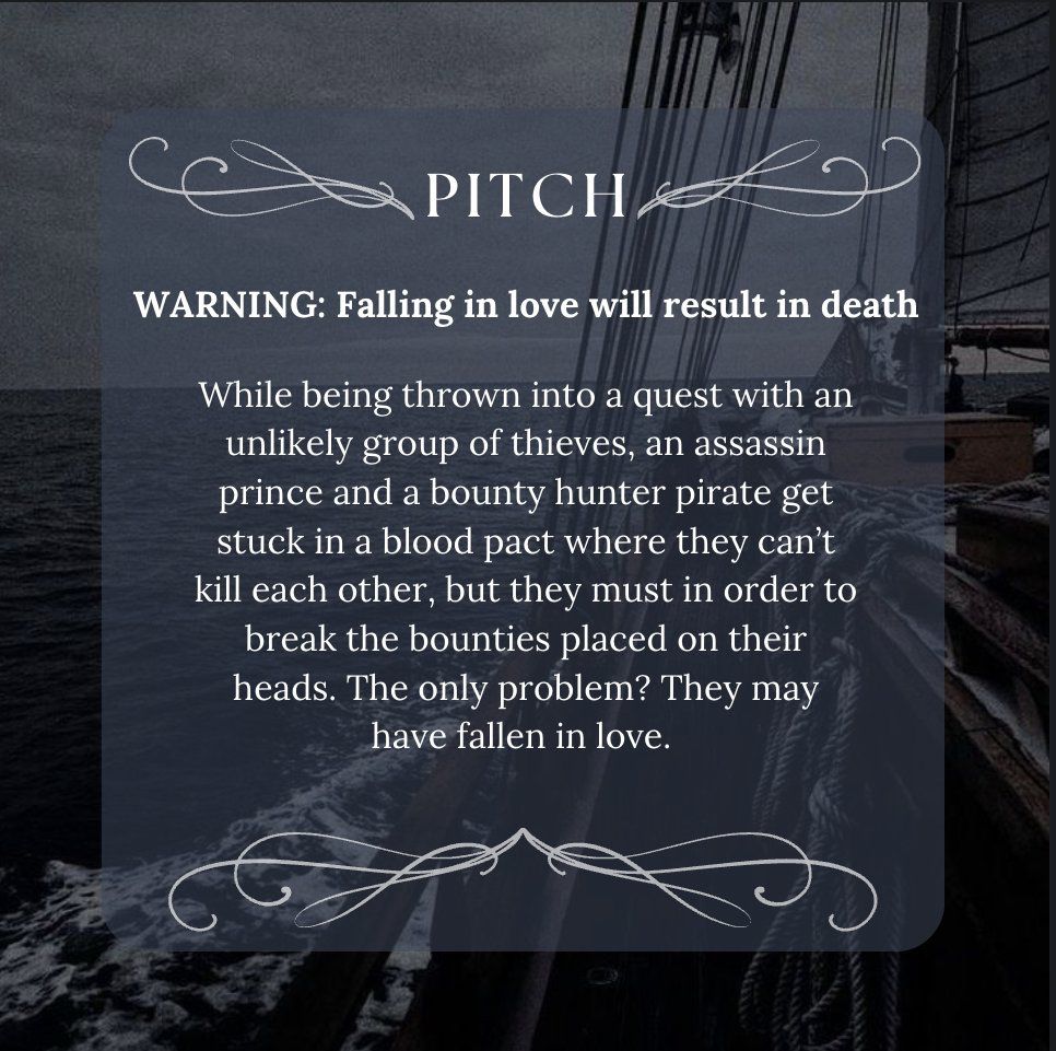 Pitch for my book about to be on sub with the side view of the ocean in the background