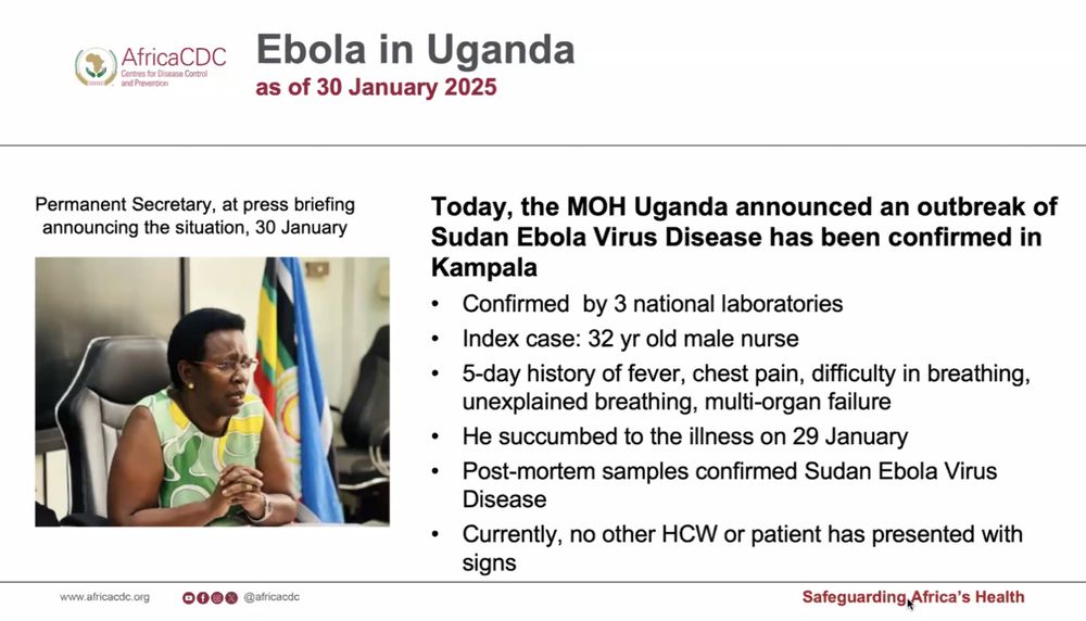 Uganda announces Ebola death