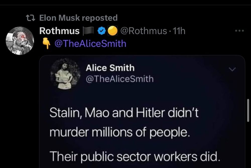 Elon Musk shares tweet blaming public sector workers for Hitler, Mao and Stalin crimes