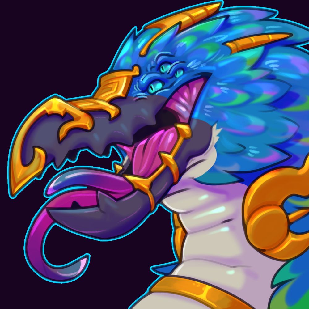 Headshot of a Lord of Change from the Warhammer franchise.