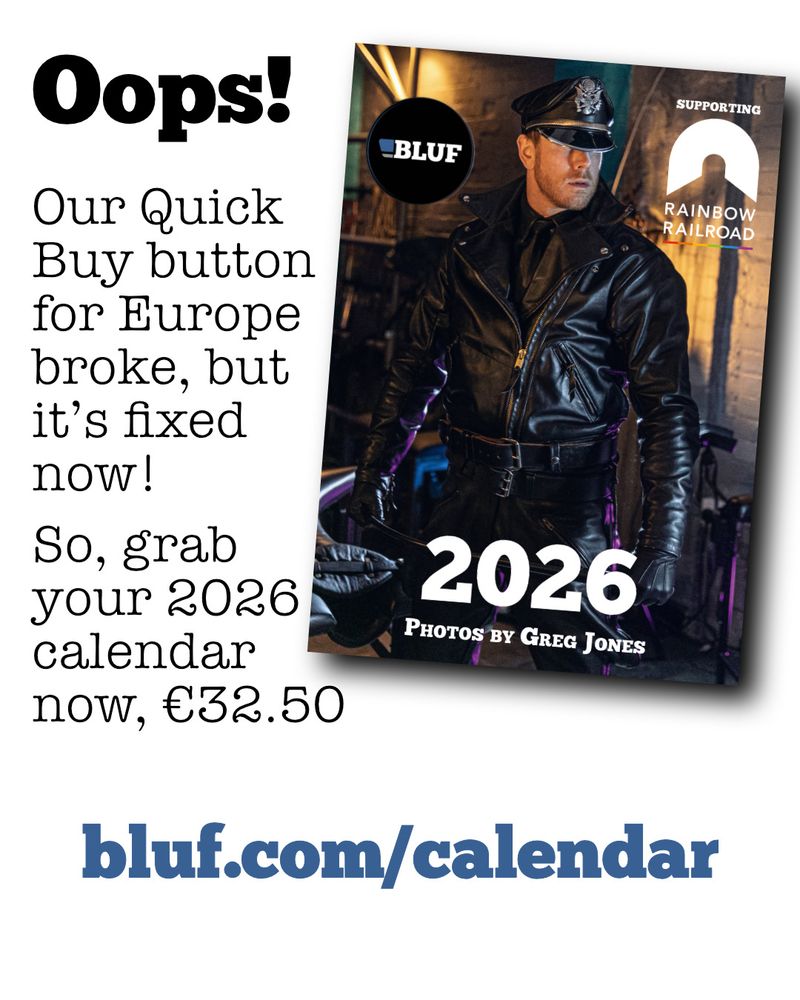 Promo image for the BLUF calendar, explaining a problem with the Quick Buy button
