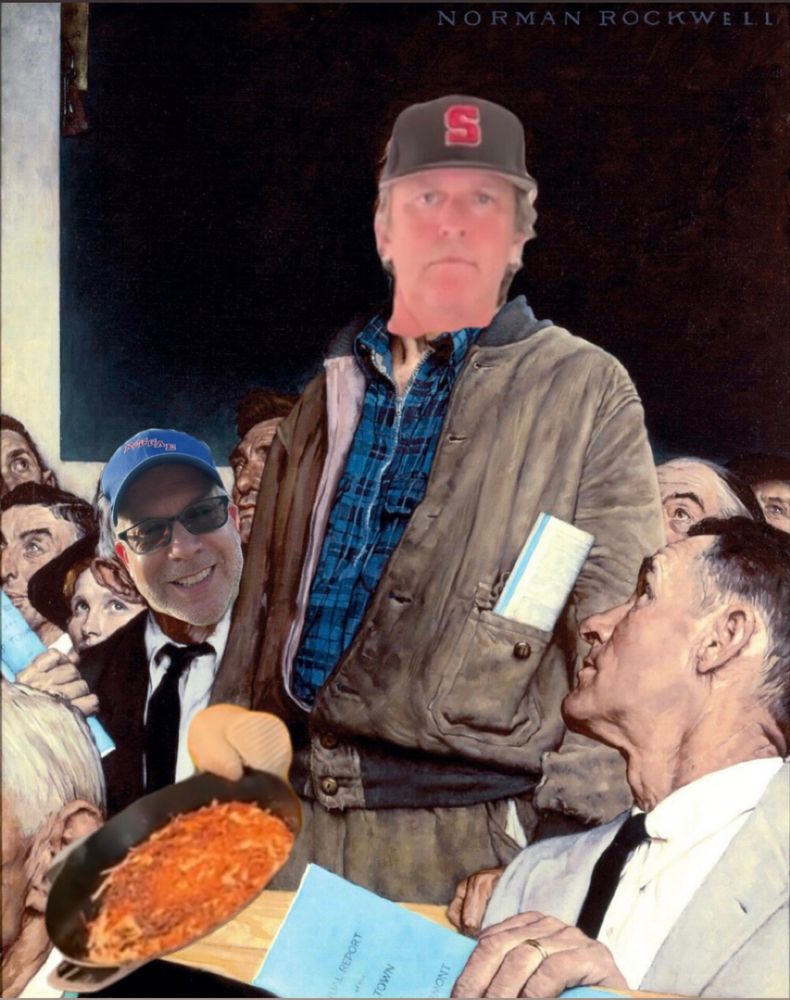 Photoshopped Rockwell. I call it “Flippin tater” 