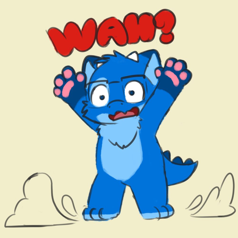 WAH!? Am not red panda anymore!?