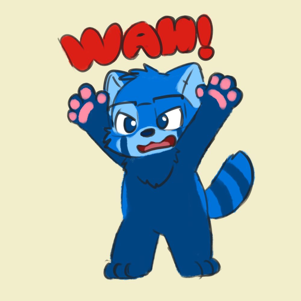 WAH! Am red panda!