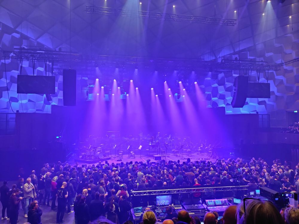A shot from the top deck of Oosterpoort, Groningen, waiting for Devin Townsend's The Moth to begin