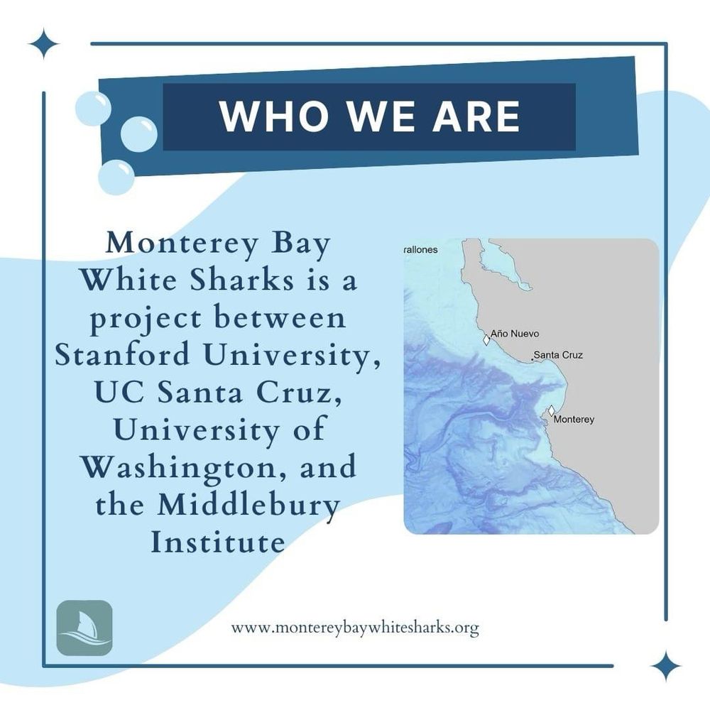 Title card listing partners in white sharks program. 