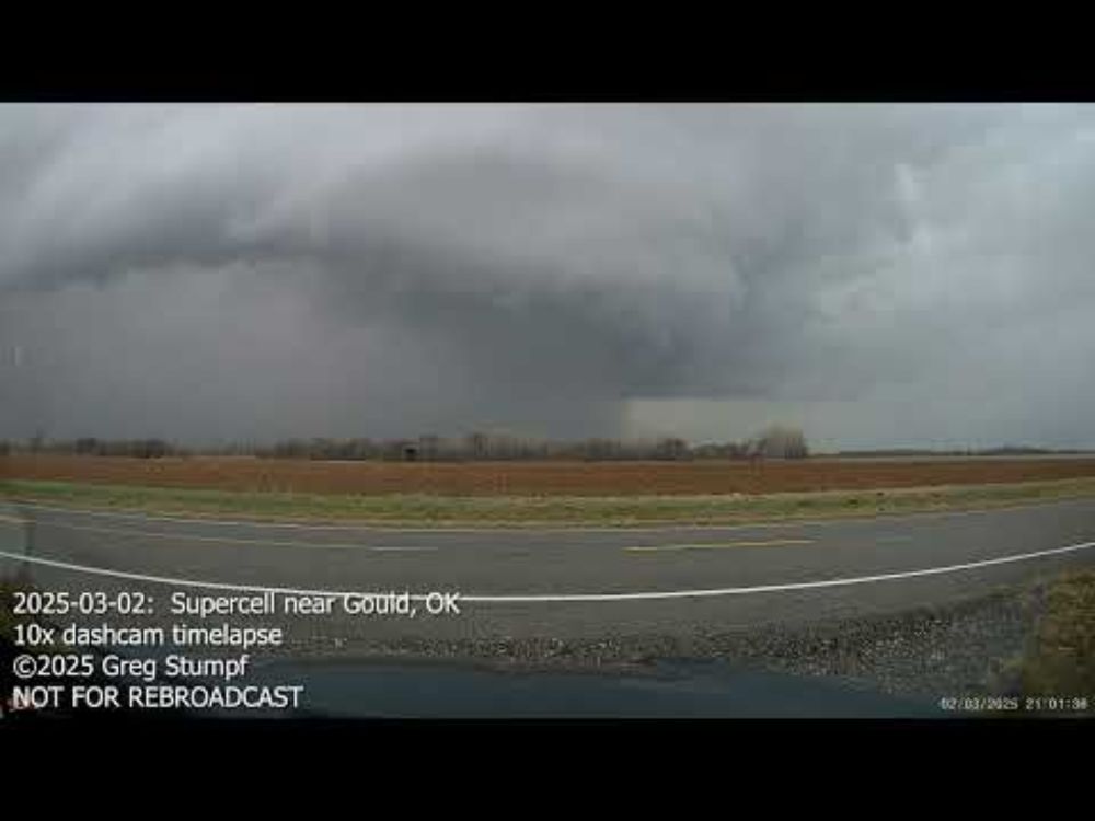 March 2, 2025, Gould OK Supercell Timelapse