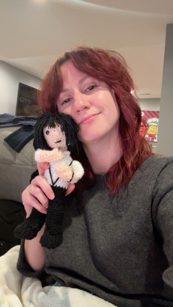 Me and my crocheted Patti smith 