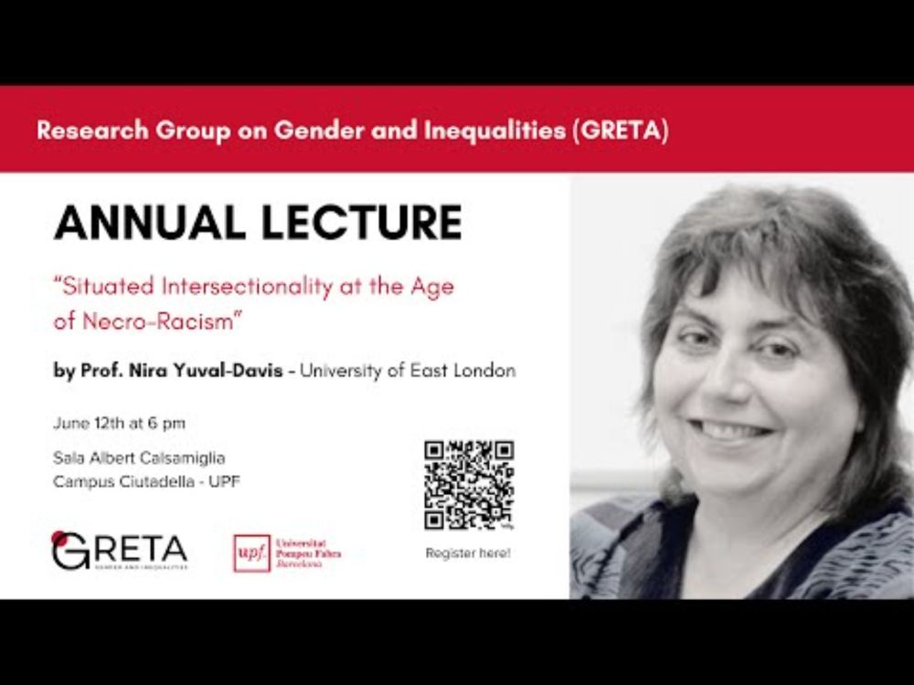 GRETA Annual Lecture 2025 with Prof. Nira Yuval-Davis
