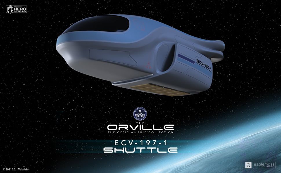 ECV-197-1 Shuttle from The Orville, just about the cutest space shuttle in science fiction.
