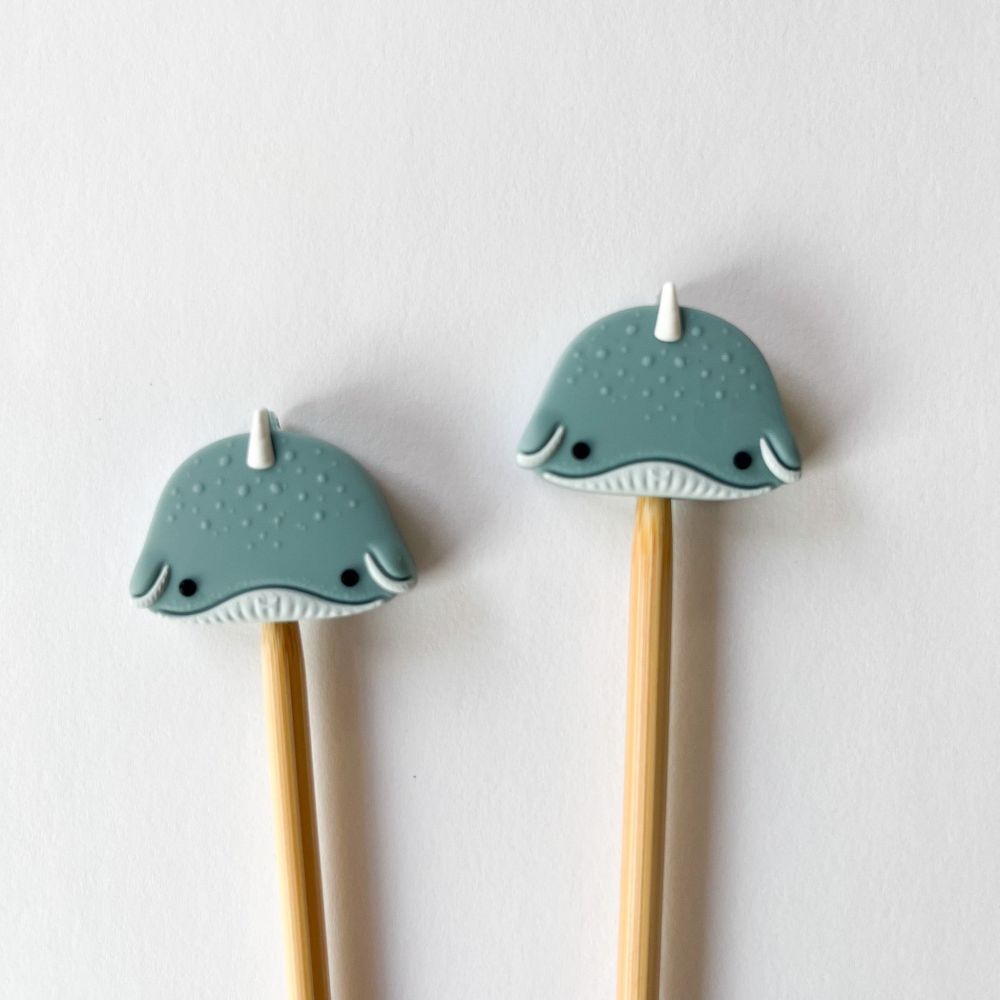 Flare meets function with these adorable silicone stitch stoppers! Just slip these cuties onto the ends of your knitting needles when you set your knitting down to prevent your stitches from slipping ...