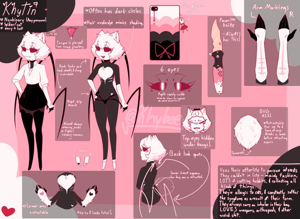 a reference sheet for my hellsona