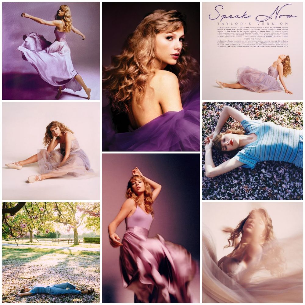 Collage of Speak Now (Taylor's Version) photos