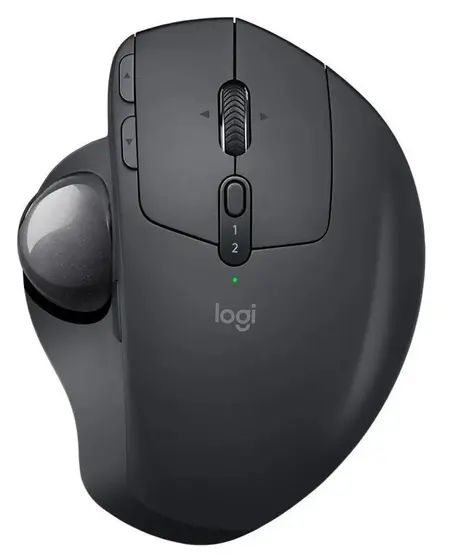 Foto de um mouse Logitech MX Ergo.